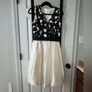 Classic Black and White Sara Campbell dress Size 4